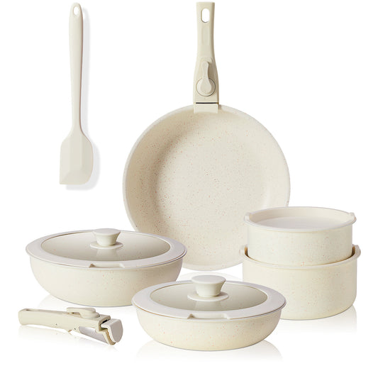 Zhumi Stackable Granite Non-Stick Cookware Set