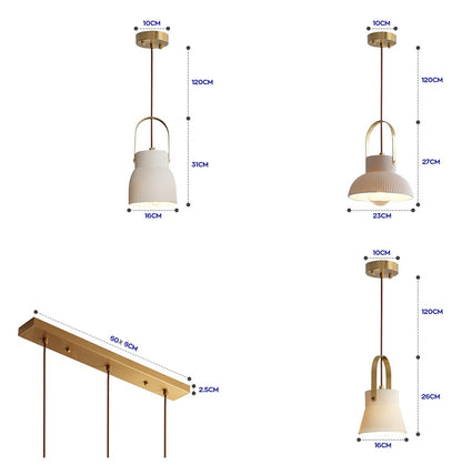 HinodeGlow Japanese Porcelain Chandelier – Artful Light in Minimalist Form