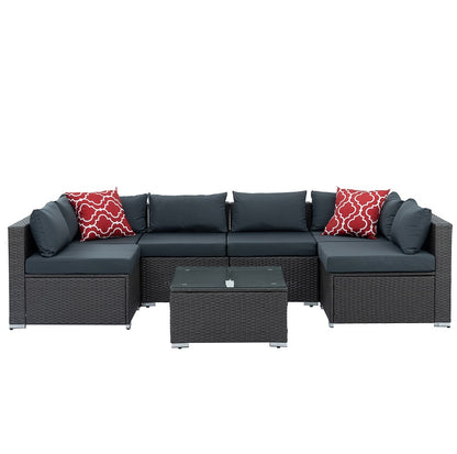 Everleigh 7-Piece Outdoor Modular Sectional Set