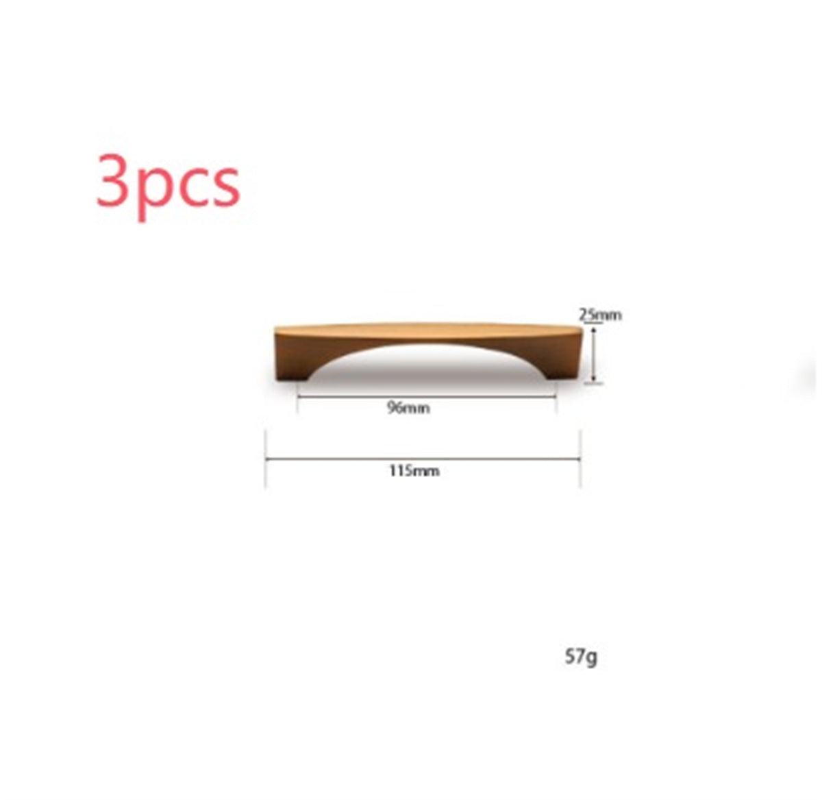 Linea Brass Luxe Handle | Modern Minimalist Cabinet Pull