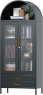 Ardenne Noir – Black Arched Cabinet with Drawers