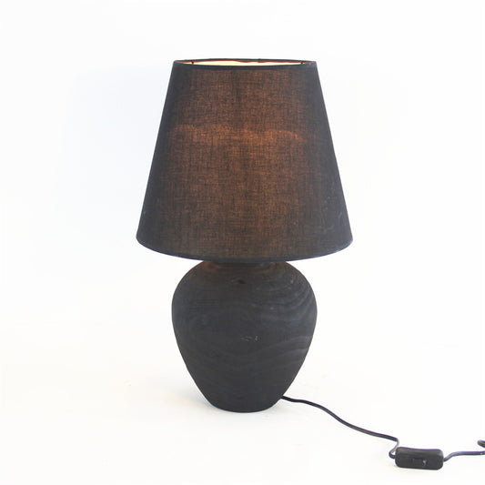Terravi Handmade Wooden Table Lamp | Artisan Minimalist Decor