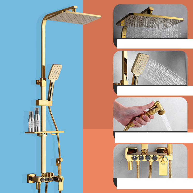 LuxFlow Wall-Mounted Double Shower Faucet Set