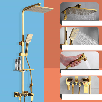 LuxFlow Wall-Mounted Double Shower Faucet Set
