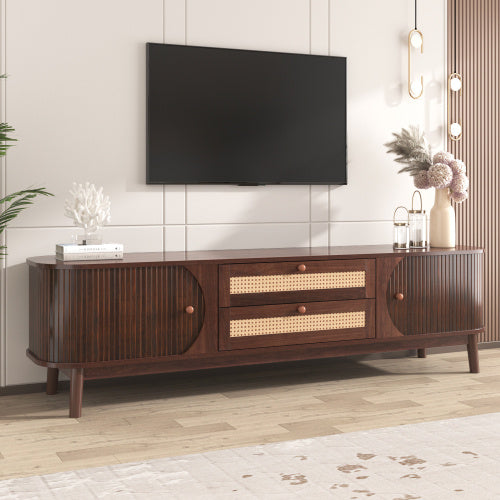 Solaro Rattan Media Console
