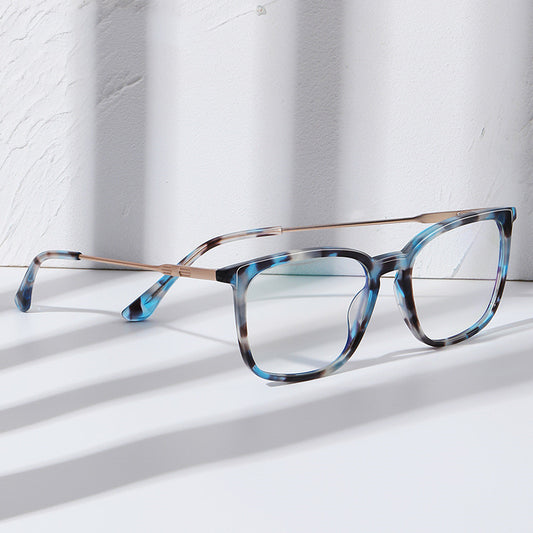 Acetate Square Anti Blue Light Reading Glasses