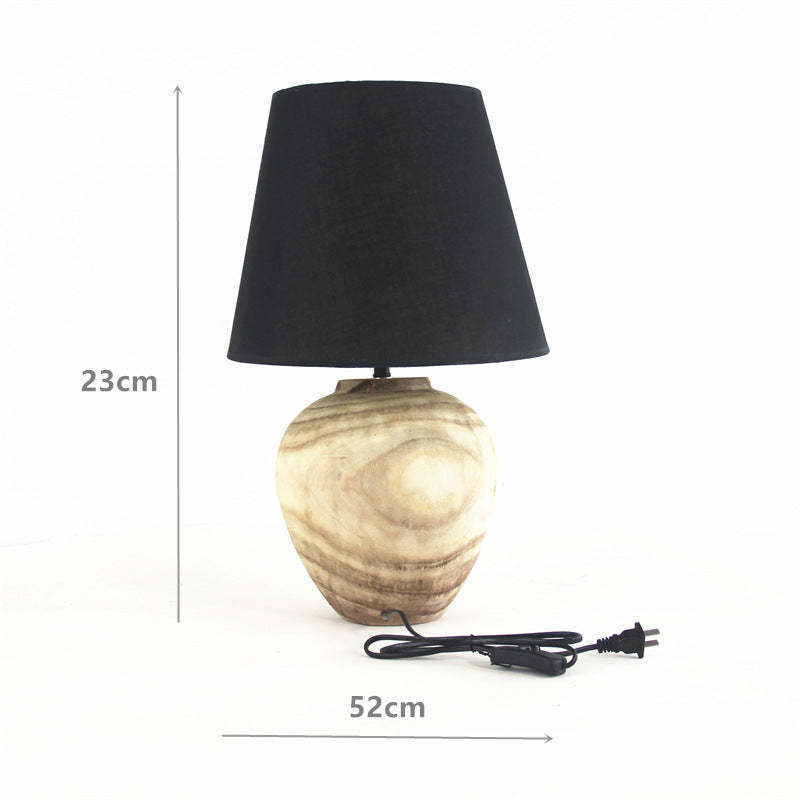 Terravi Handmade Wooden Table Lamp | Artisan Minimalist Decor