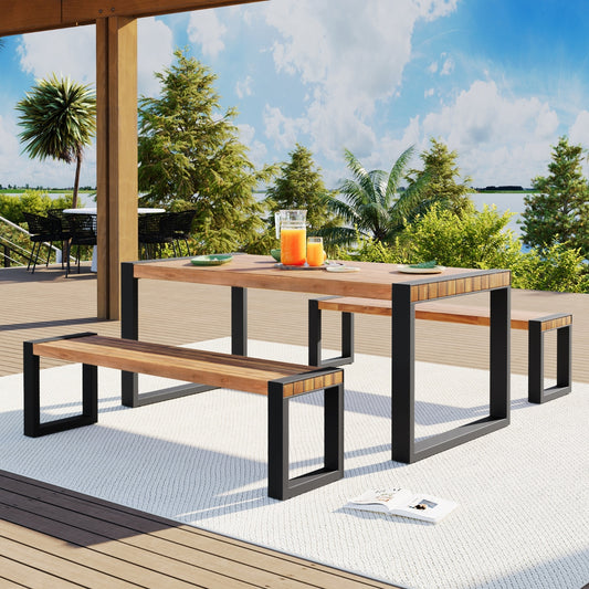 Ashford Outdoor Acacia Wood Bench