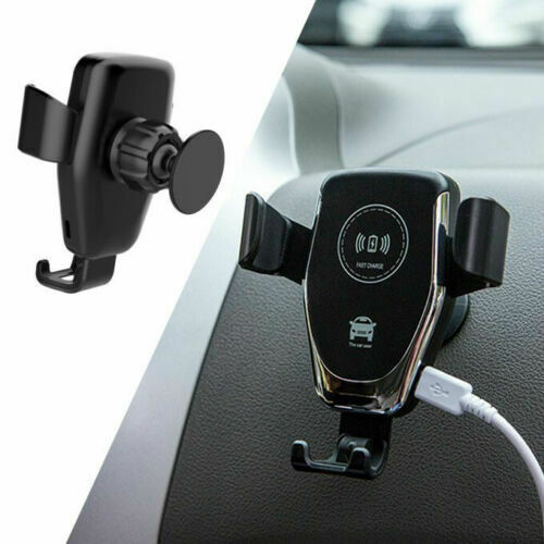 Wireless Fast Car Charger Mount Holder Stand Automatic Clamping Charging 10W QI