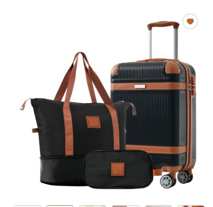 Arlo | 3-Piece Minimalist Luggage Set – White