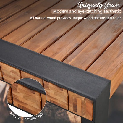 Ashford Outdoor Acacia Wood Bench