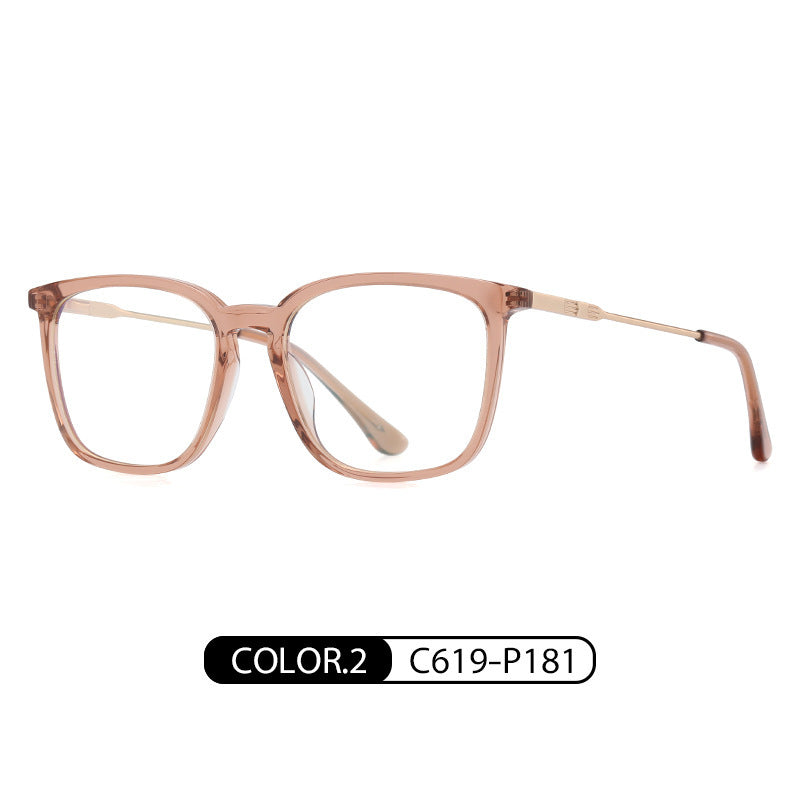 Acetate Square Anti Blue Light Reading Glasses