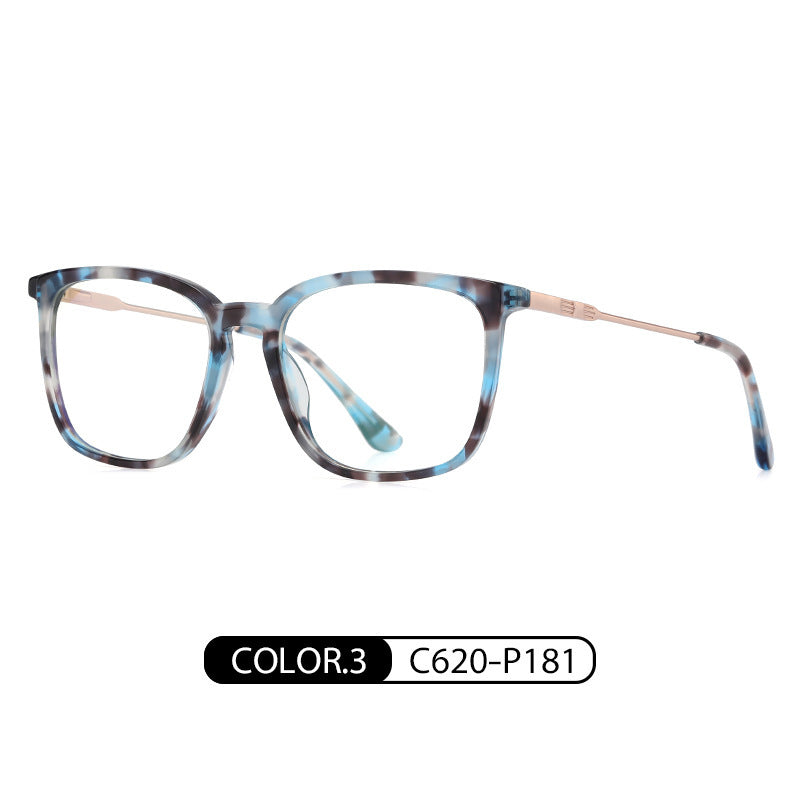 Acetate Square Anti Blue Light Reading Glasses