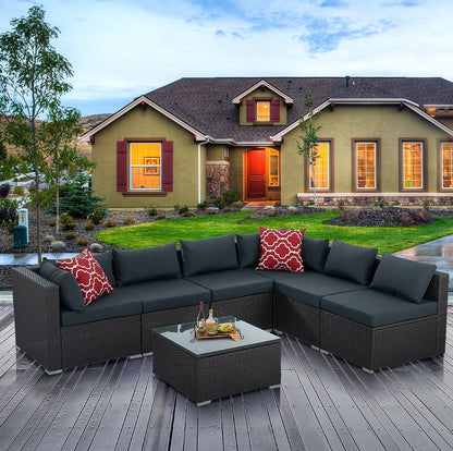 Everleigh 7-Piece Outdoor Modular Sectional Set