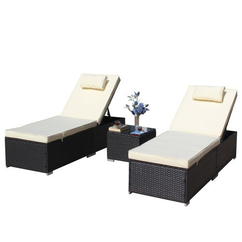 Altera 3-Piece Outdoor Chaise Lounge Set